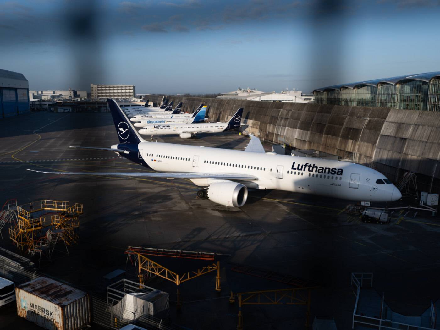 aereo lufthansa a terra