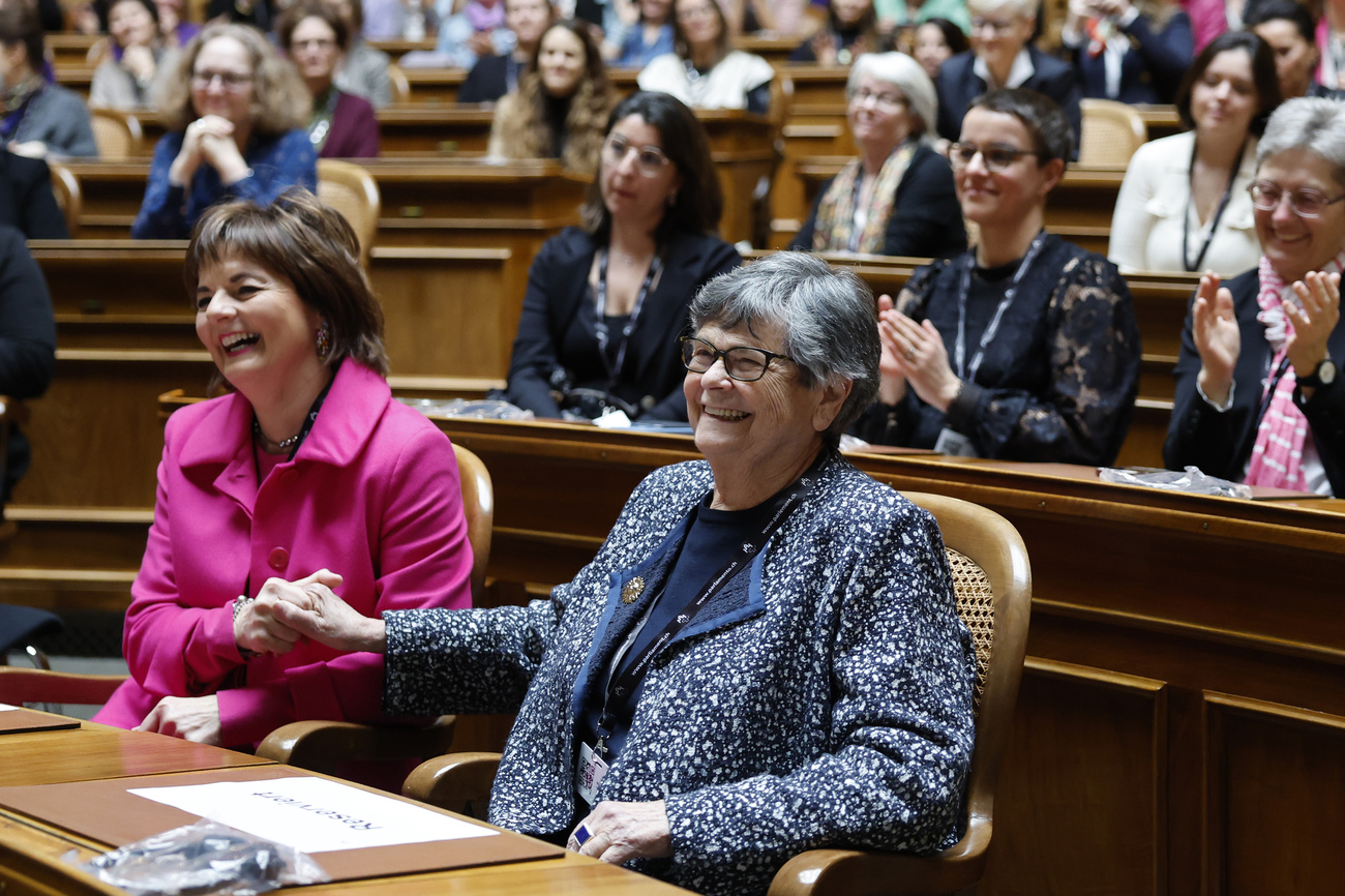 Former Swiss president honoured for advancing women’s rights Former Swiss president honoured for advancing women’s rights