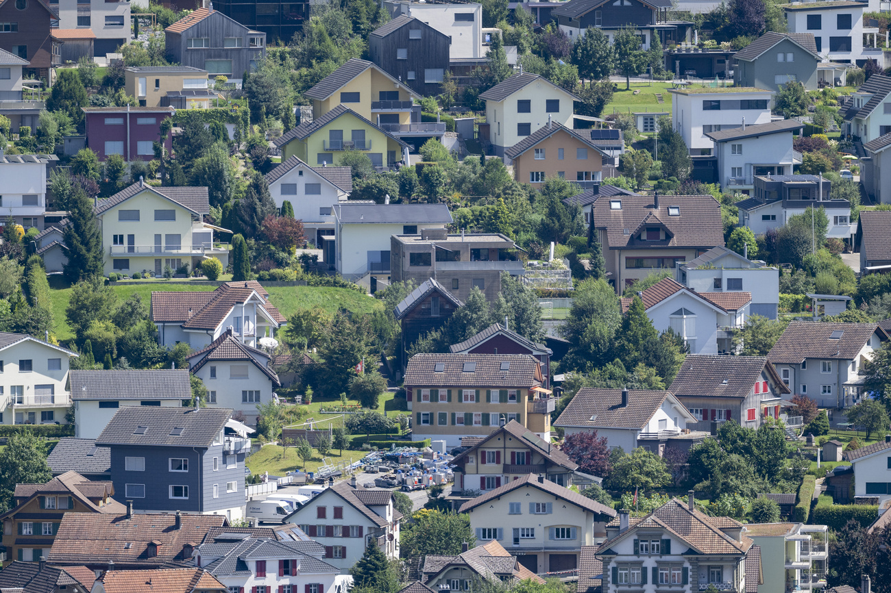 Un quartiere residenziale a Schüpfheim, nel cantone di Lucerna