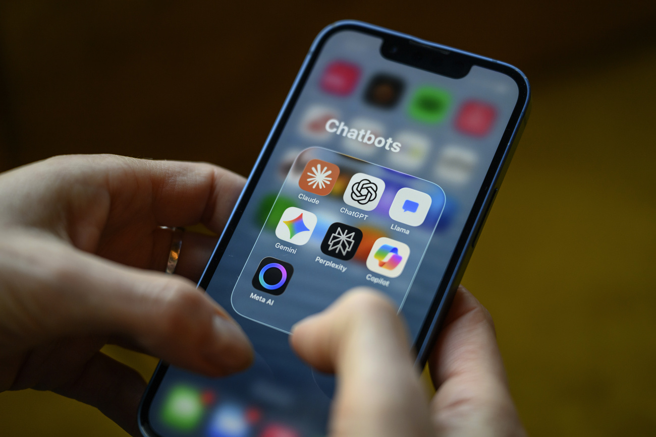 Smartphone avec des symboles LLM