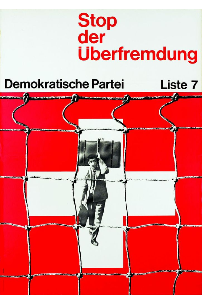 Immigration en Suisse Première initiative contre la surpopulation étrangère en 1968 Démocrates suisses