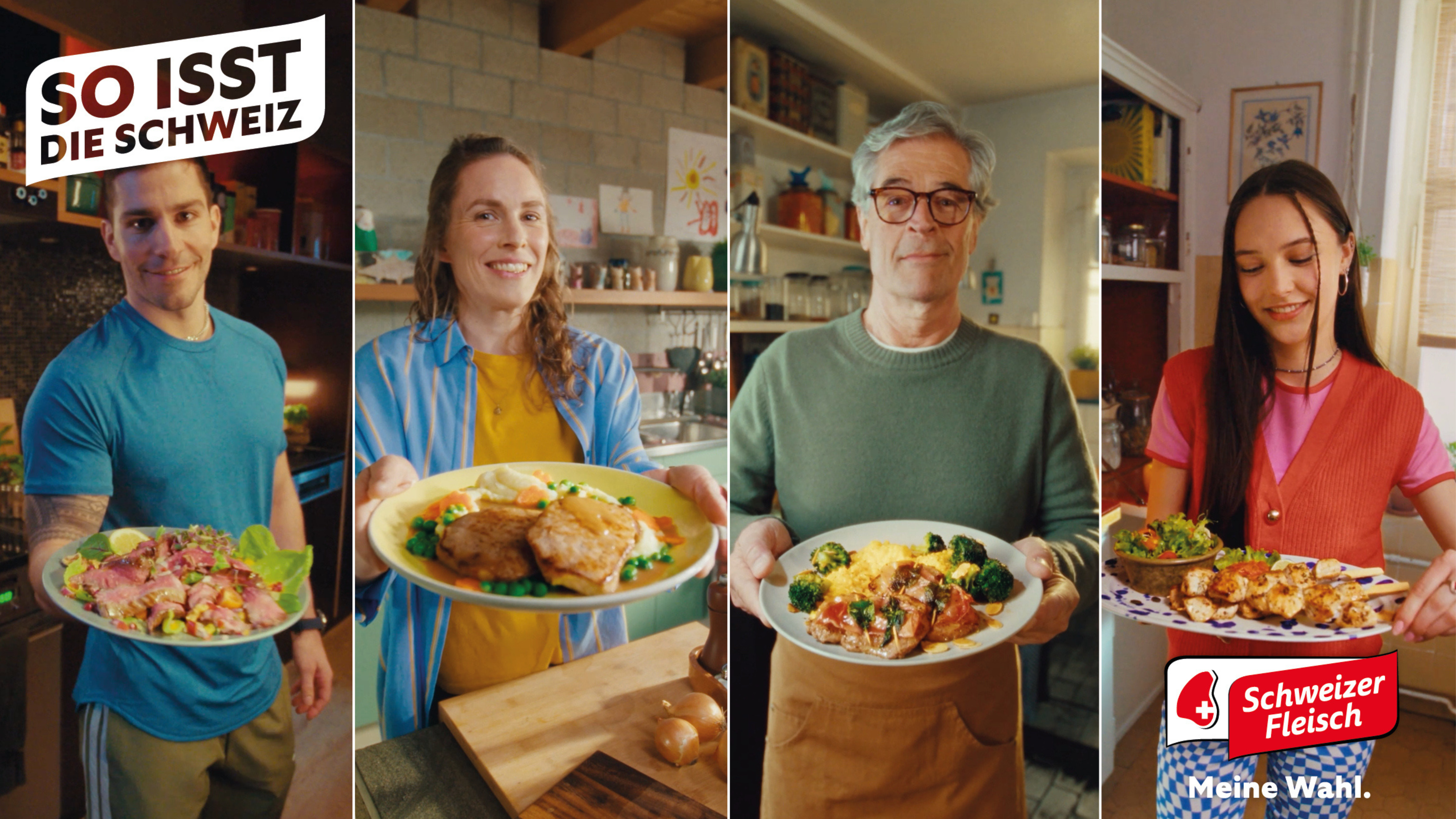 瑞士肉類產業協會Proviande為推廣瑞士肉製作的一張海報。