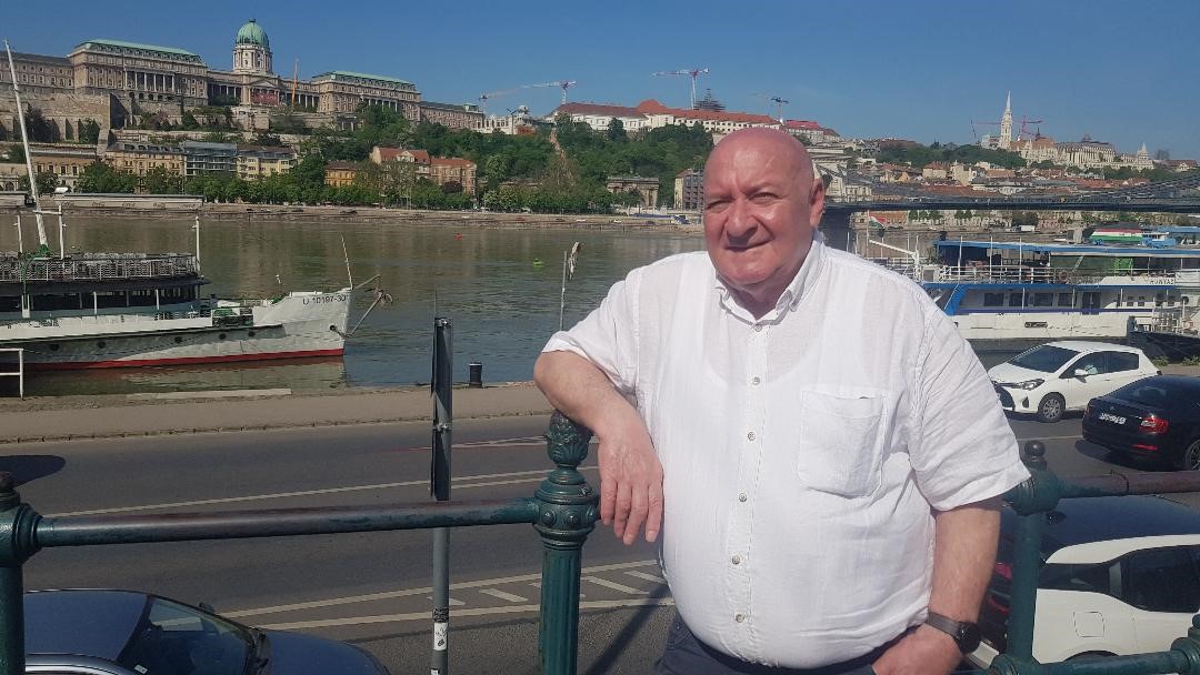 a man in a white shirt