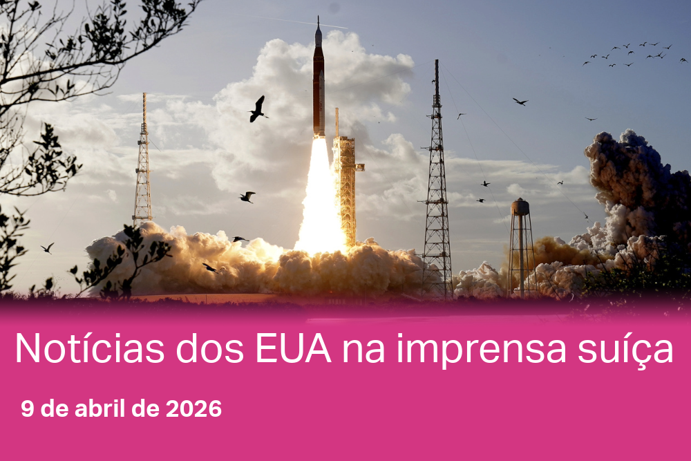 O foguete Artemis II da NASA decola do Centro Espacial Kennedy.