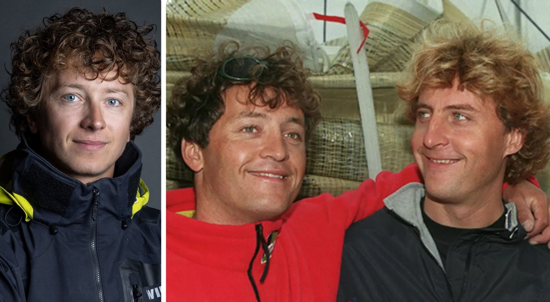 Ambition and adventure: Mathis Bourgnon (left) with his father Yvan Bourgnon (centre) and his uncle Laurent Bourgnon.
