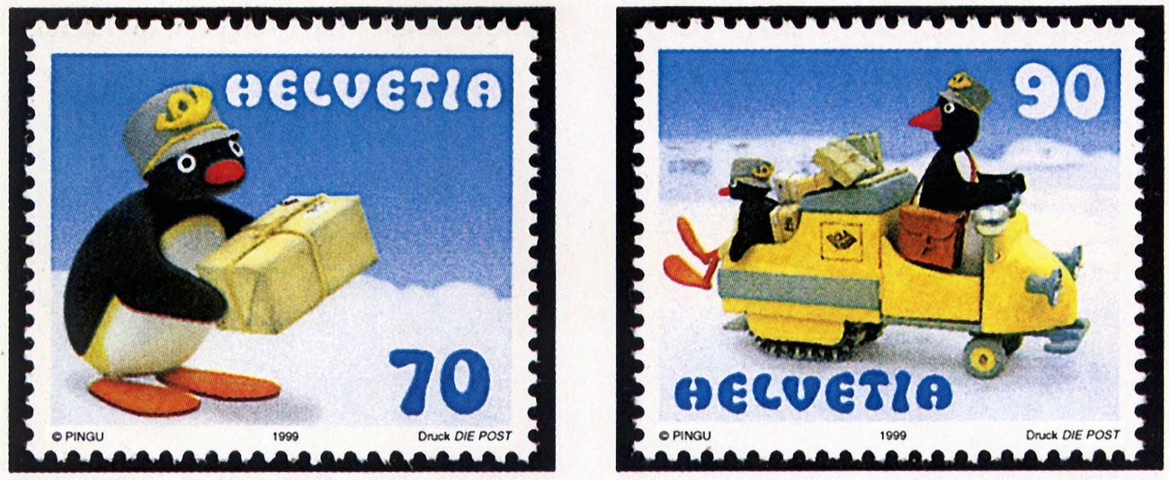 Briefmarken mit Pingumotiven