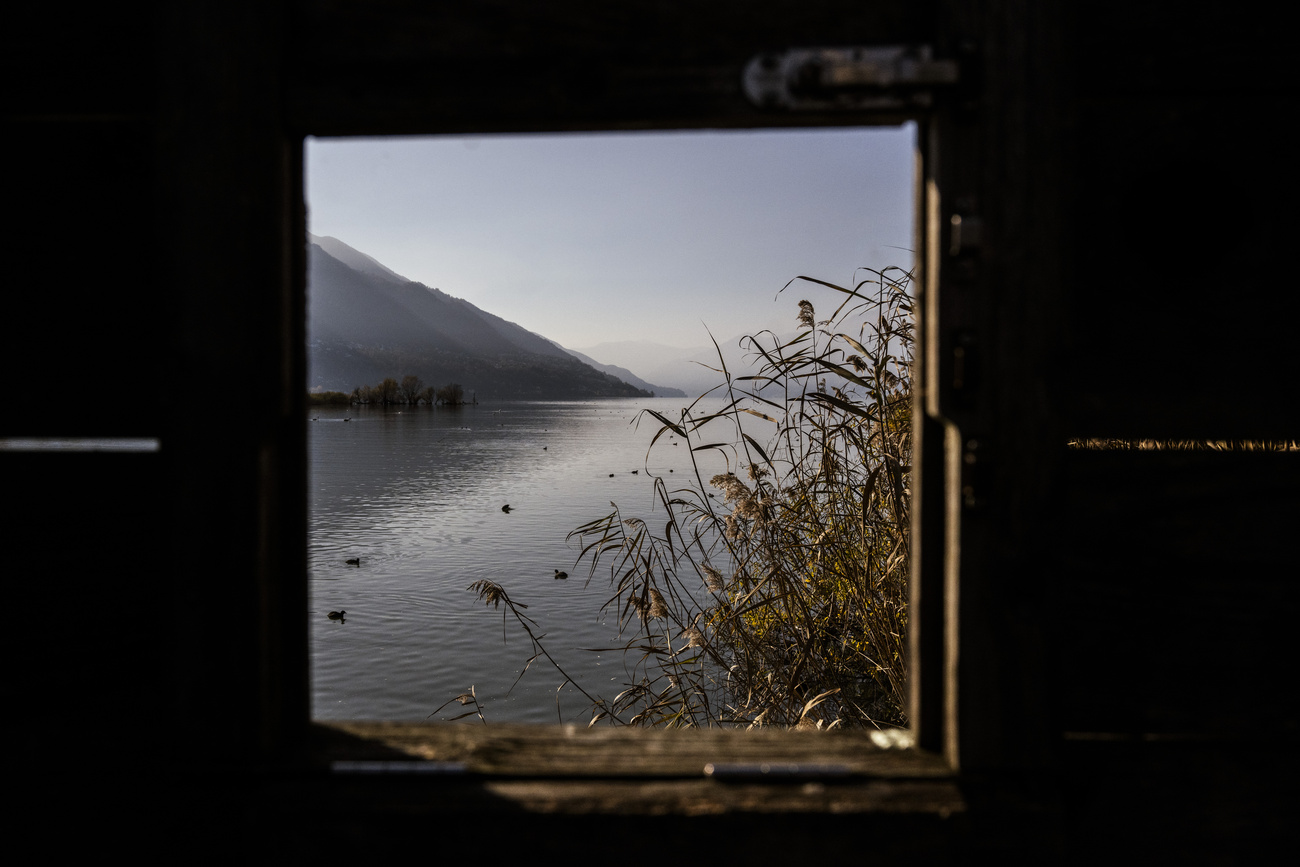 Finestra con vista su Le Bolle di Magadino.