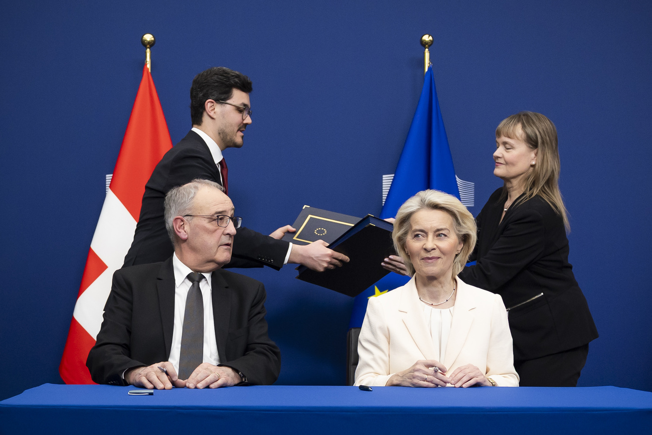 "Ich habe der EU gesagt: Das hilft nicht": Guy Parmelin und Ursula von der Leyen unterzeichnen im März 2026 in Brüssel die Bilateralen III.