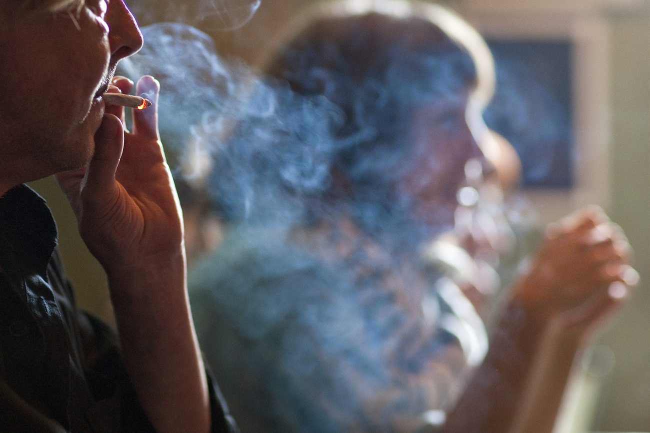 Photo of people smoking