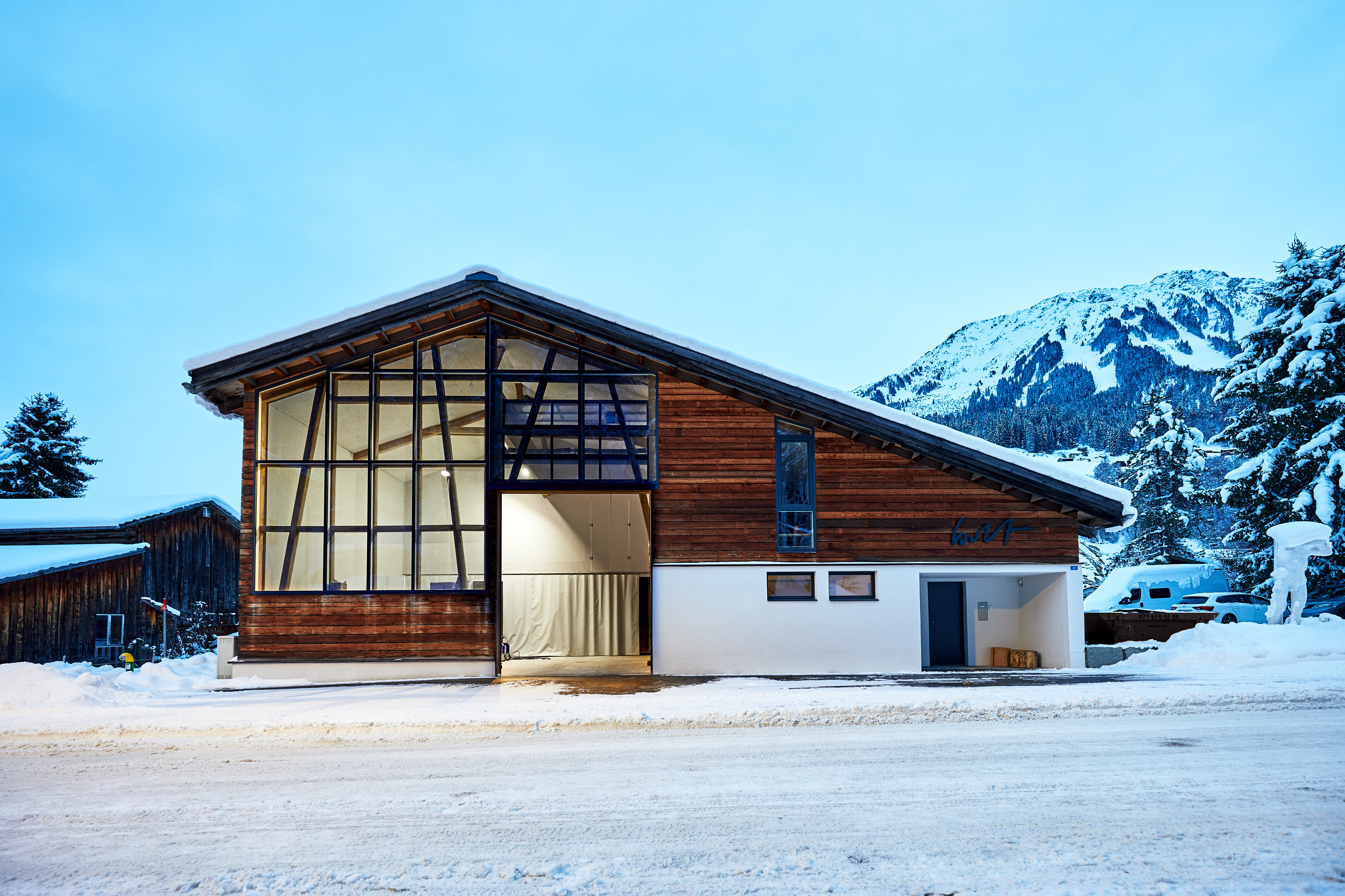 Vista esterna dello studio a Klosters