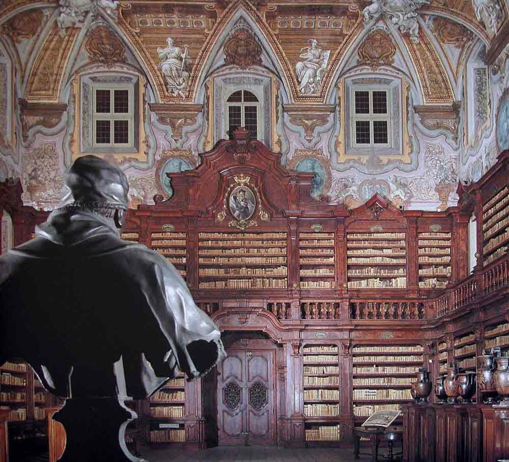 Particolare della Biblioteca dei Girolamini
