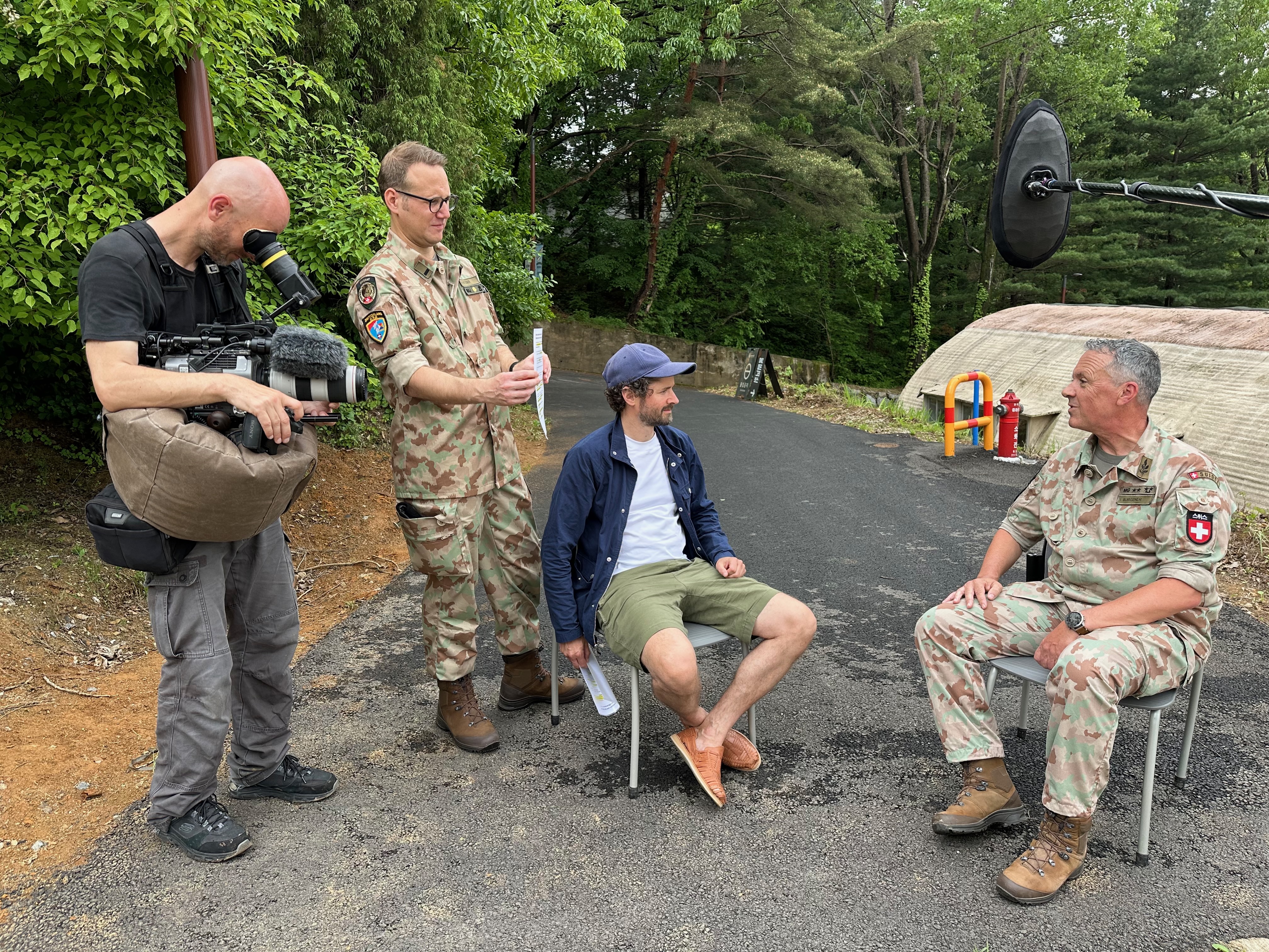 How to defend neutrality: the filmmakers interview members of the Swiss armed forces.