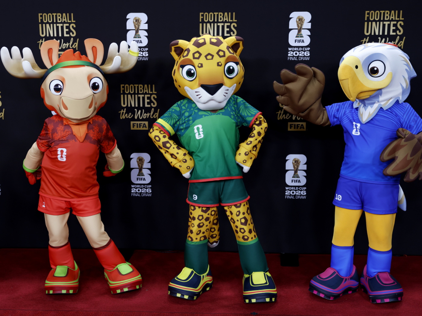 the three mascots for the 2026 World Cup