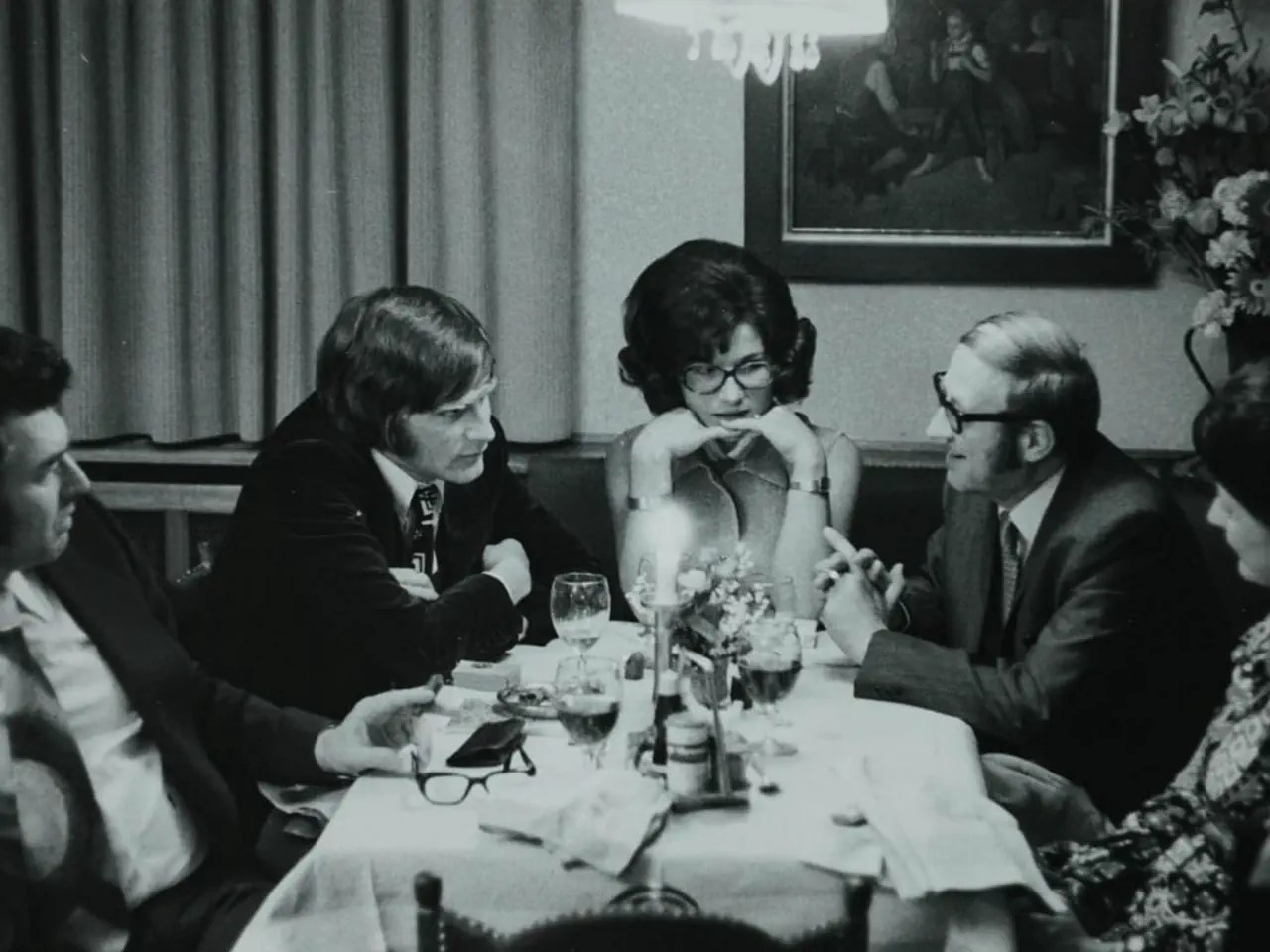 Le Café Spörri accueillait également des fêtes d'anniversaire d'entreprise, comme celle de la société Jörg Schoch AG en 1972.
