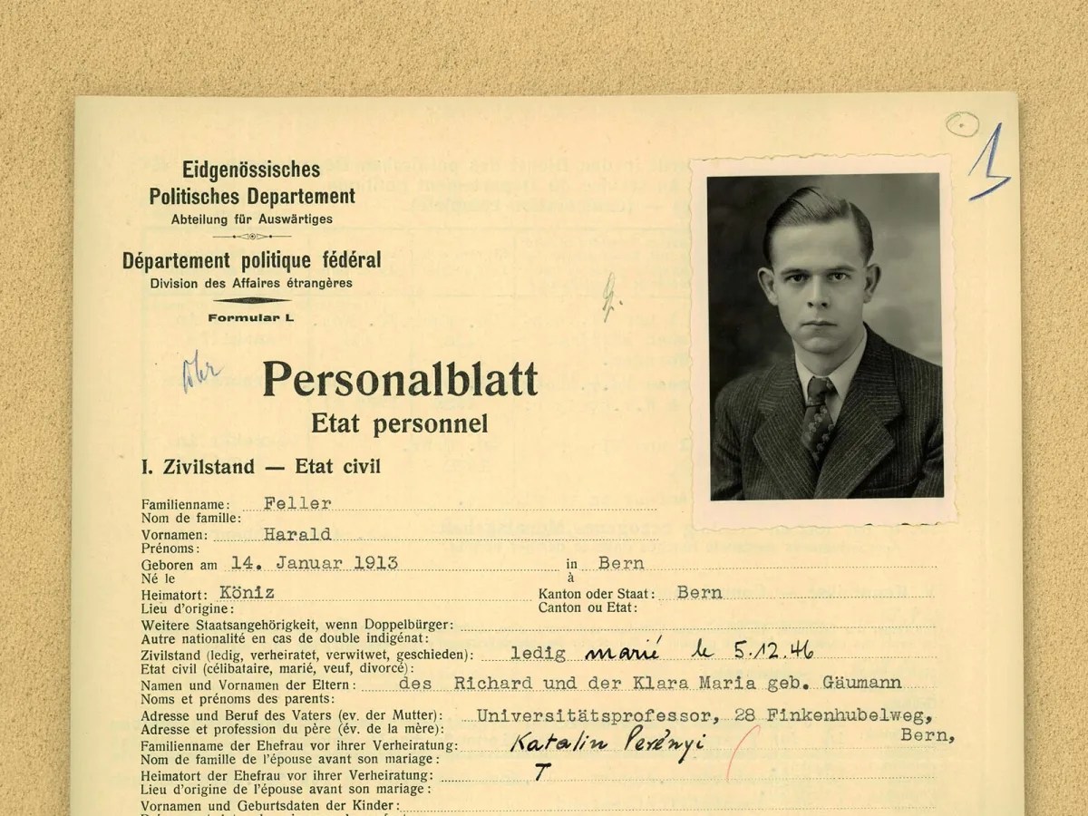 Profil des Schweizer Diplomaten Harald Feller