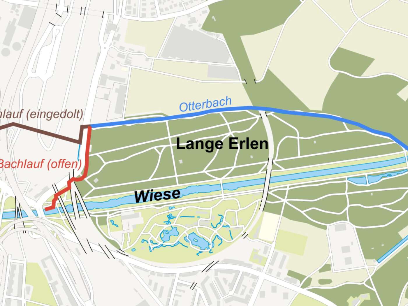 Der Otterbach soll künftig oberirdisch durch Basel flies...