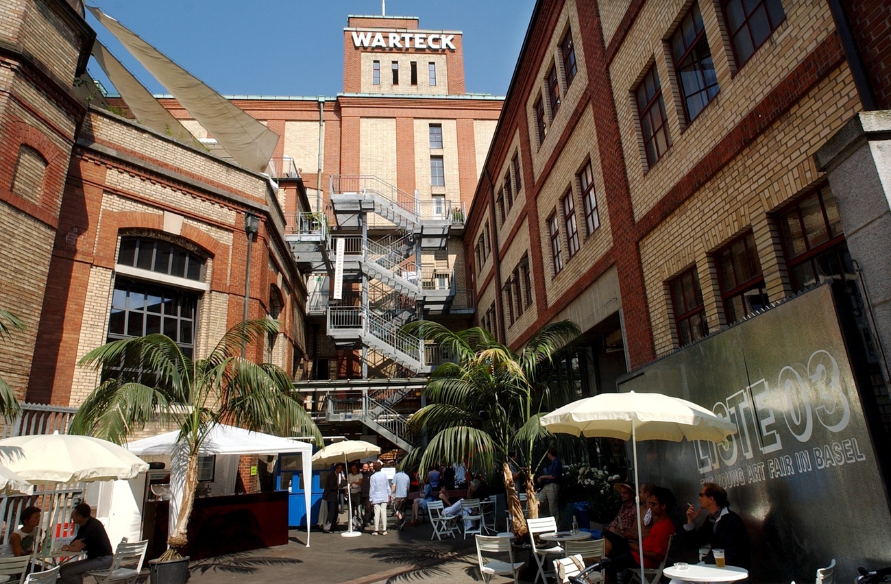The entry to the Warteck became an iconic view of alternative Basel during Art Basel.