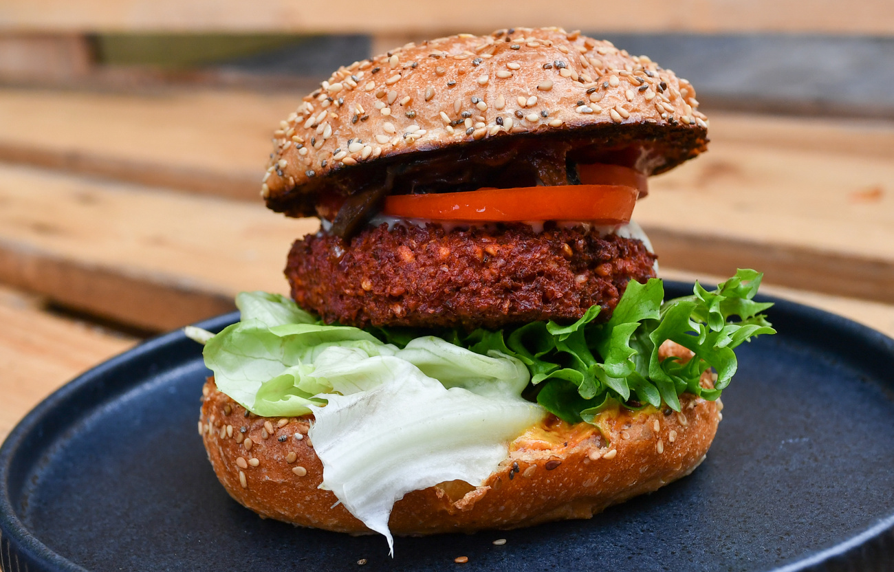 Un burger vegano.