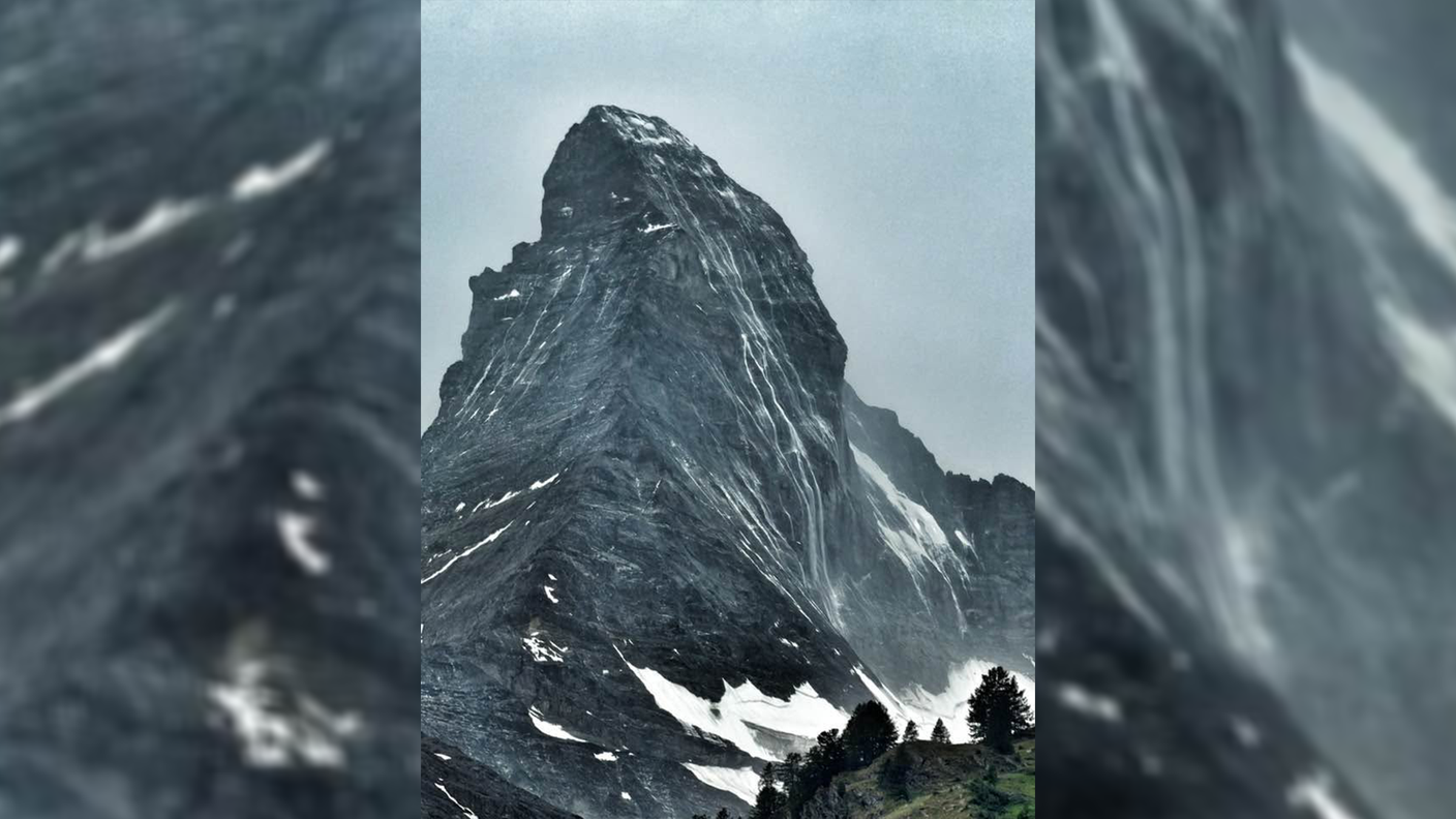 cascate di pioggia sul cervino