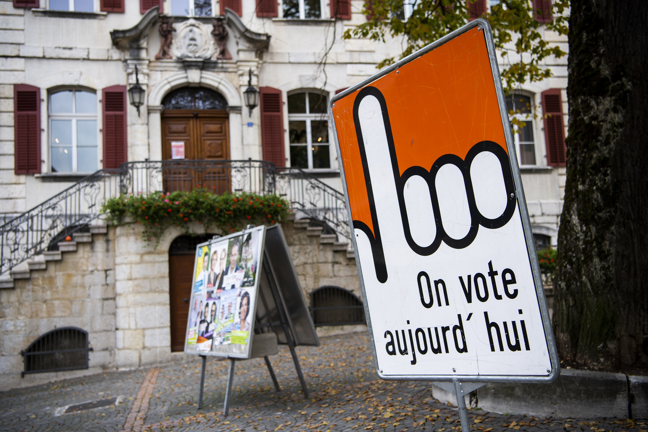 pancarte de vote