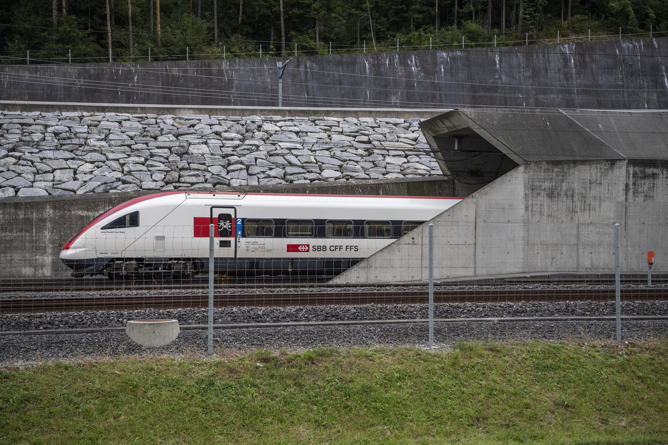 Der Nordeingang des Gotthard-Basistunnels in Erstfeld im Kanton Uri.