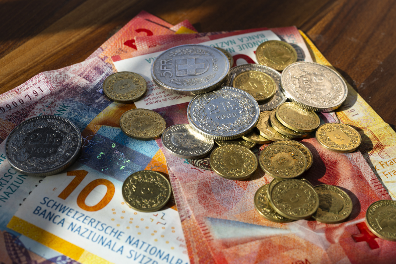 Banknoten und Münzgeld in Schweizer Franken