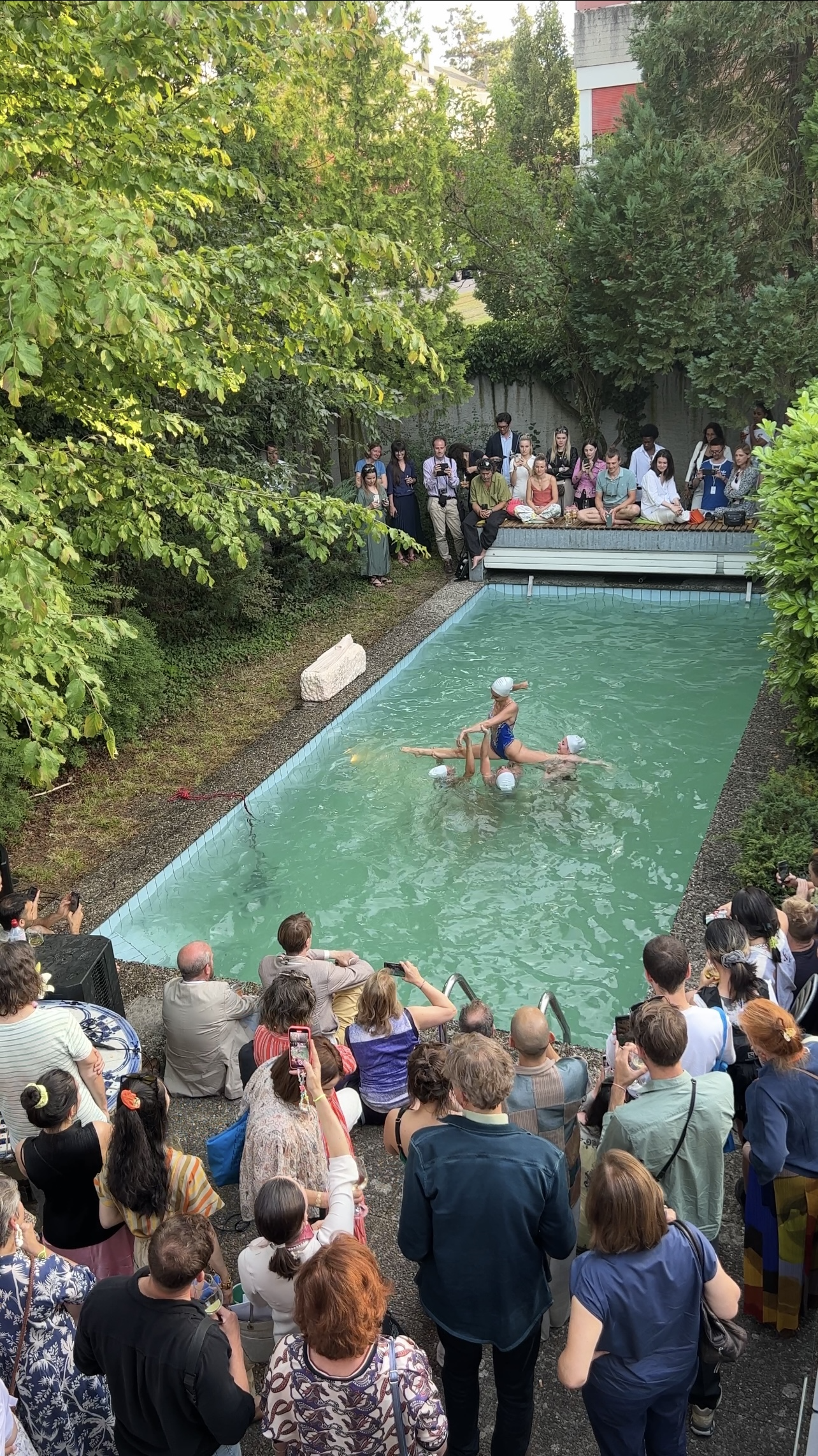 Basel Social Club year 1, "Villa" (2022): the inaugural edition of Basel Social Club was staged in a 1930s villa where over 50 international artists were presented by 40 exhibitors throughout the interior, the garden, and poolside.