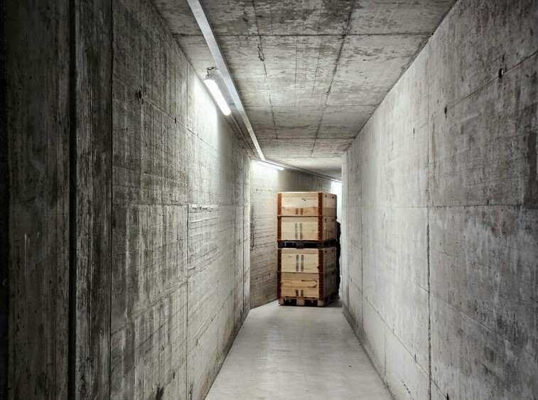 Blick in einen Bunkergang