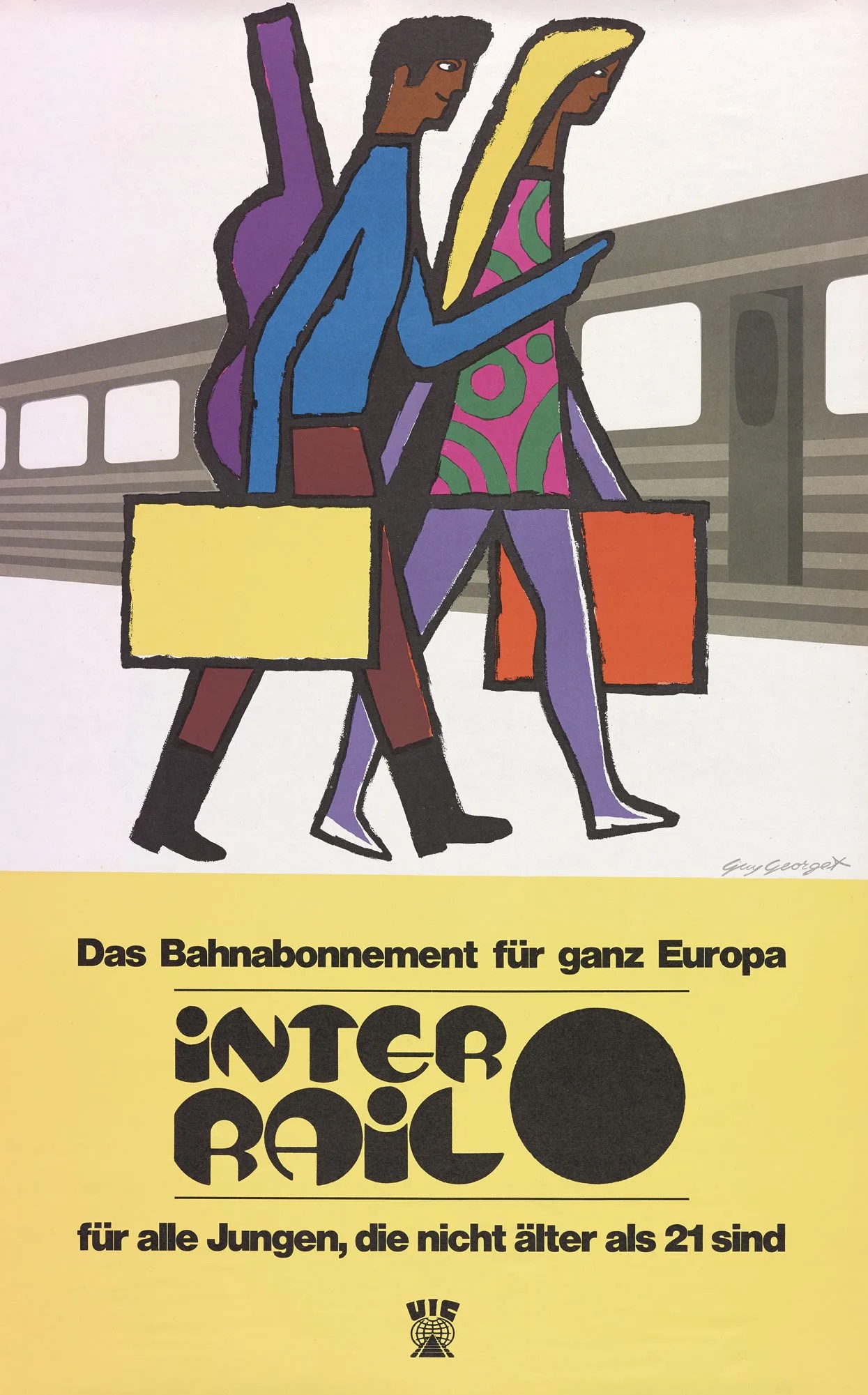 Werbeplakat für Interrail