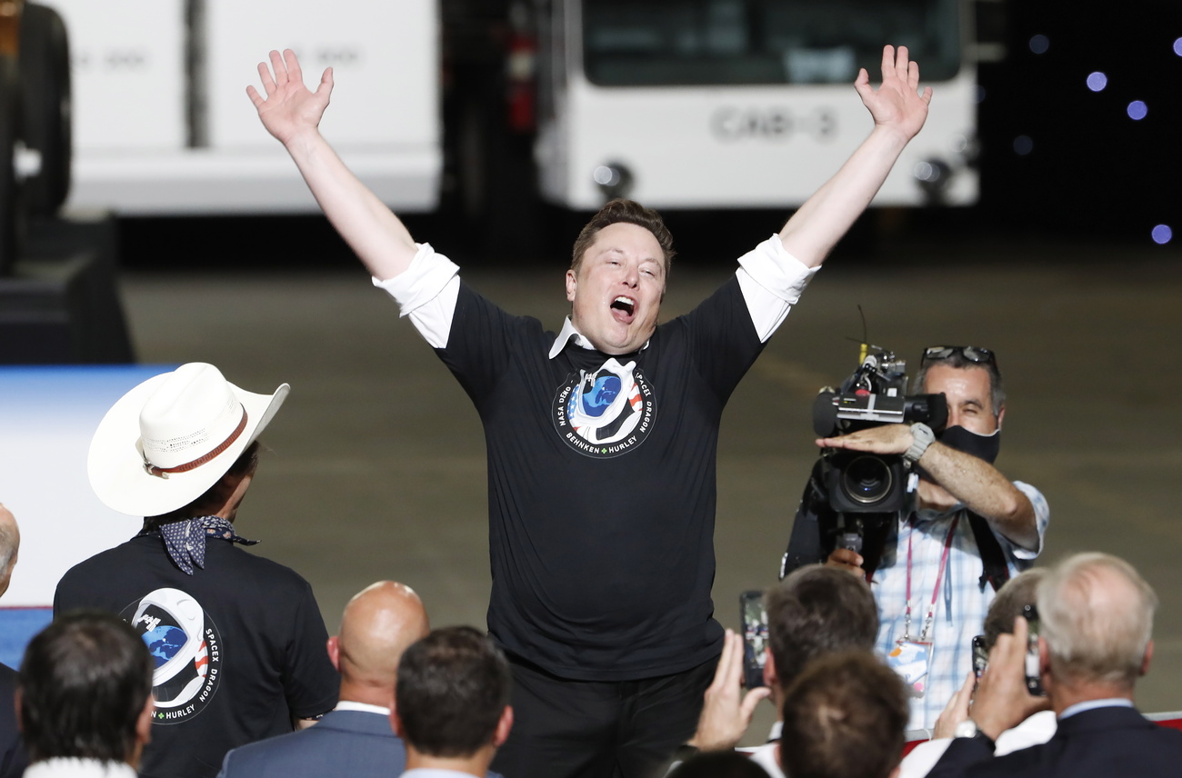 Elon Musk celebrates the SpaceX IPO