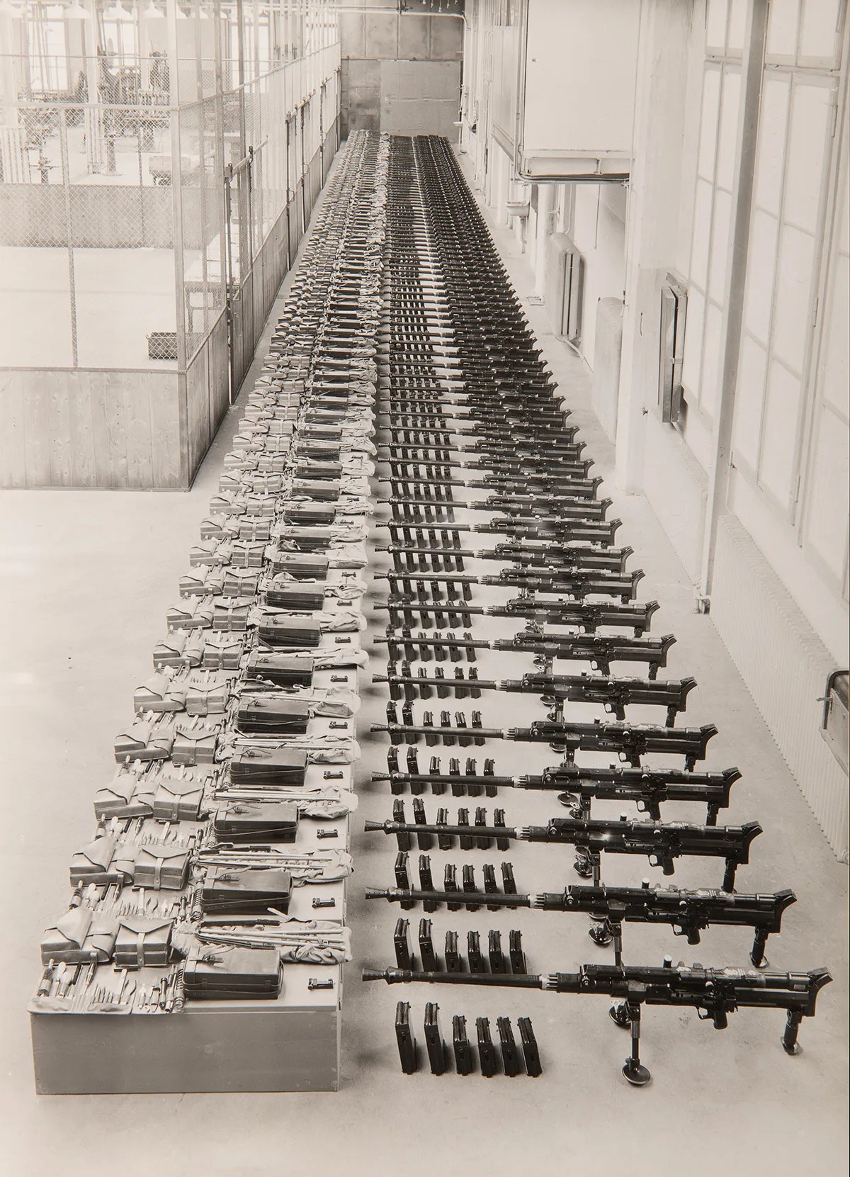 Aufgestellte Panzerabwehr-Arkebusen