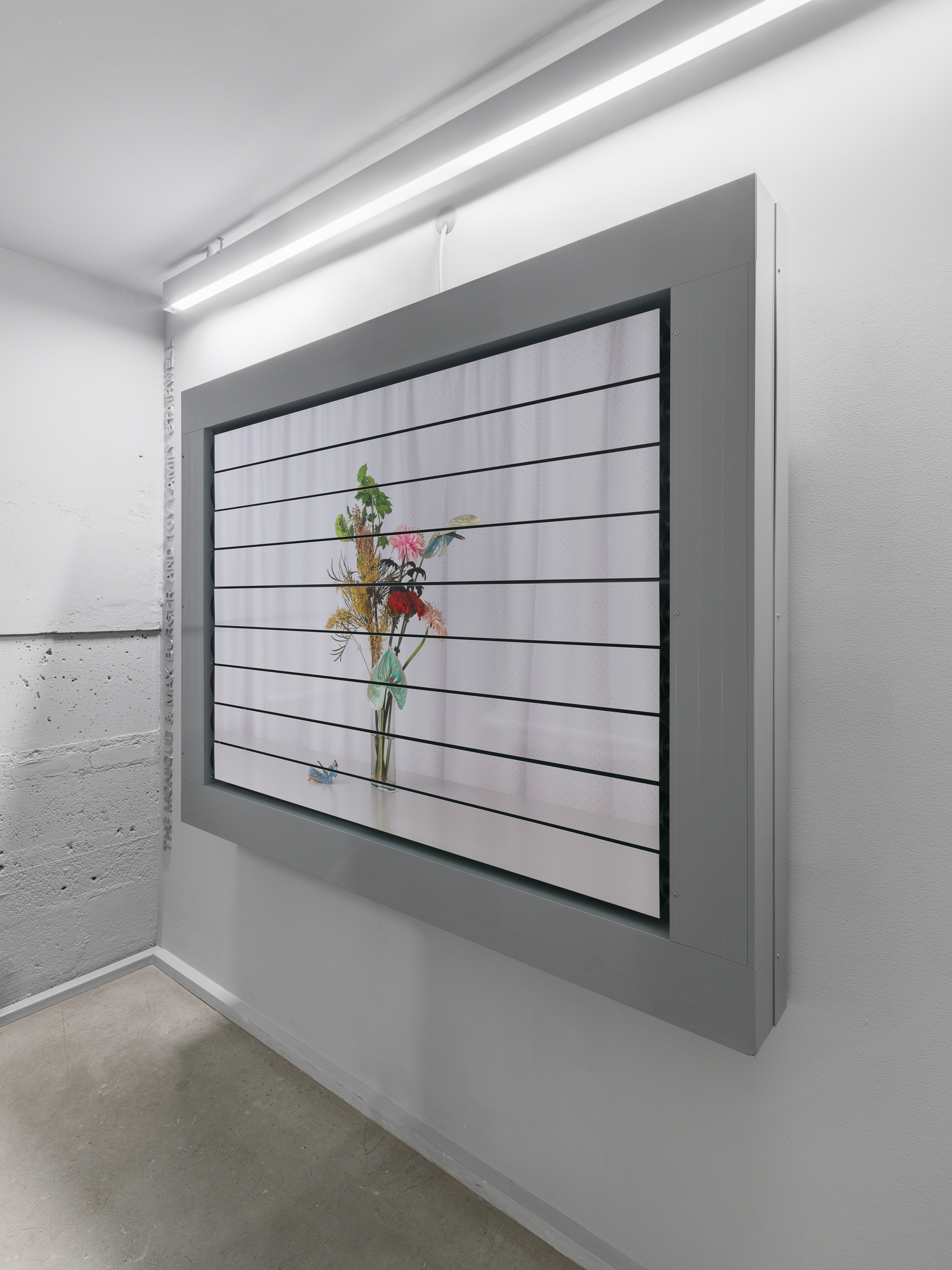 A flower is not just a flower: detail of Zhang's installation in New York.