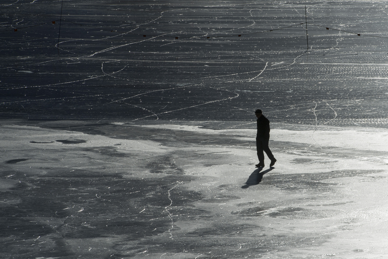 man on ice