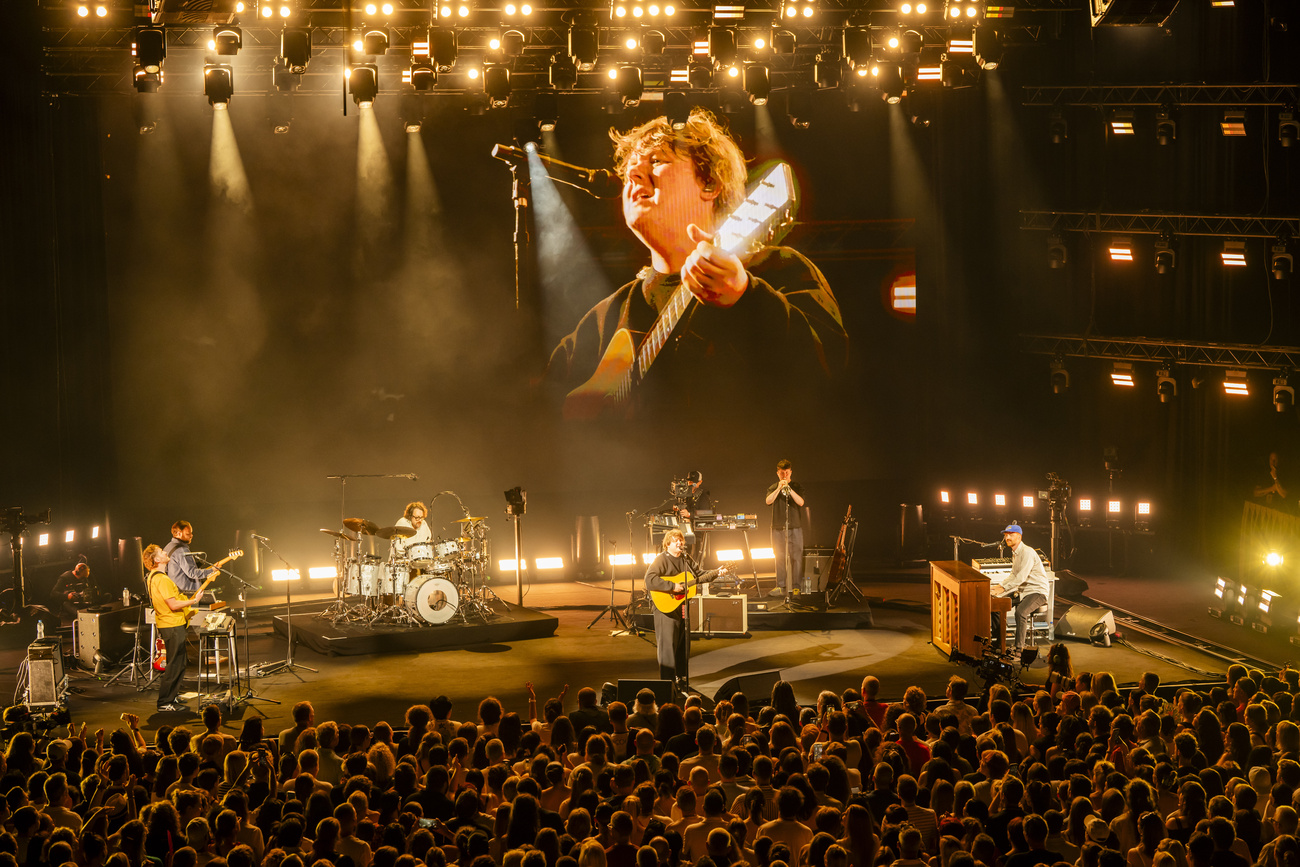 Le chanteur britannique Lewis Capaldi au festival de Montreux.