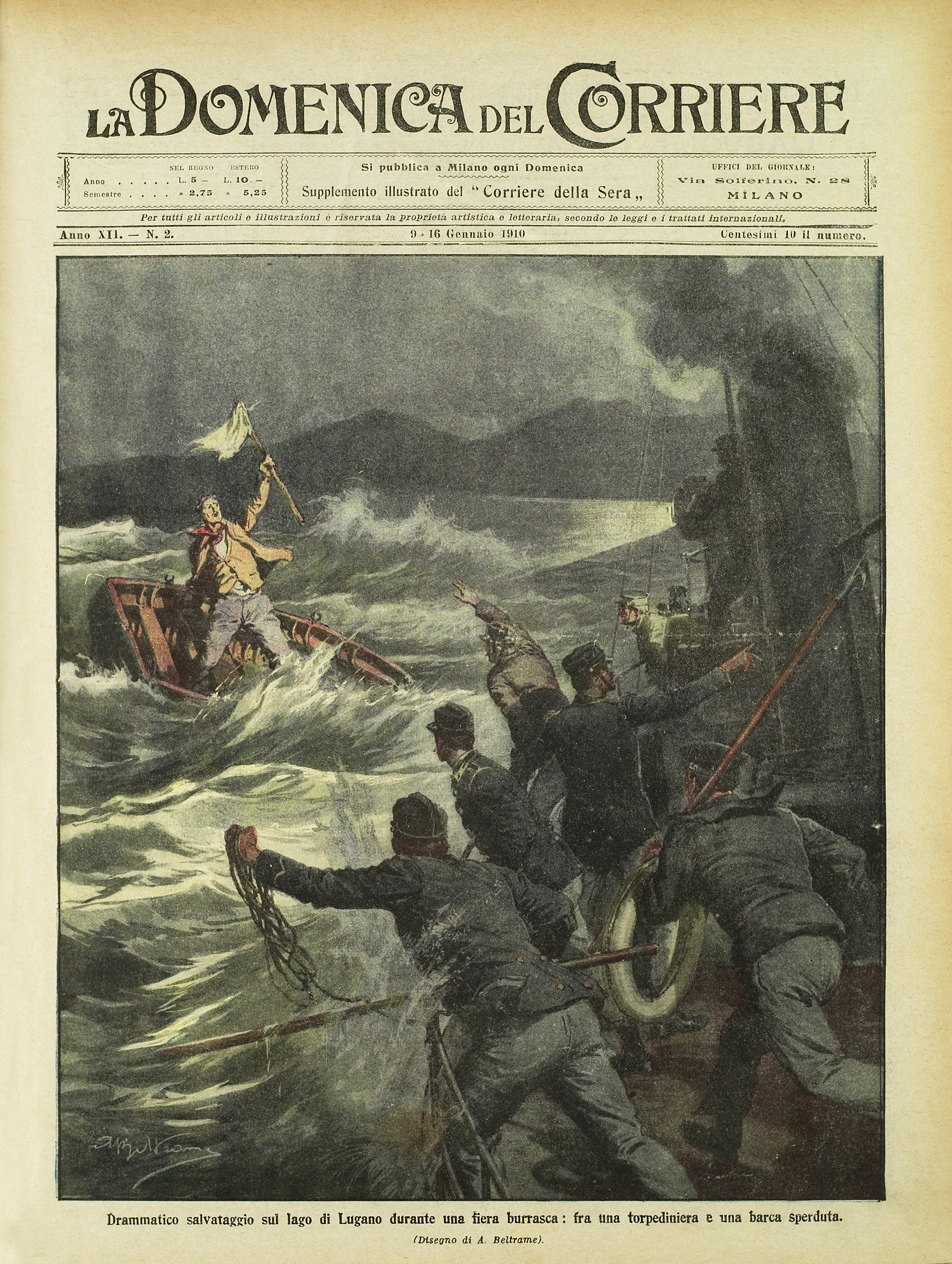 copertina giornale antico.