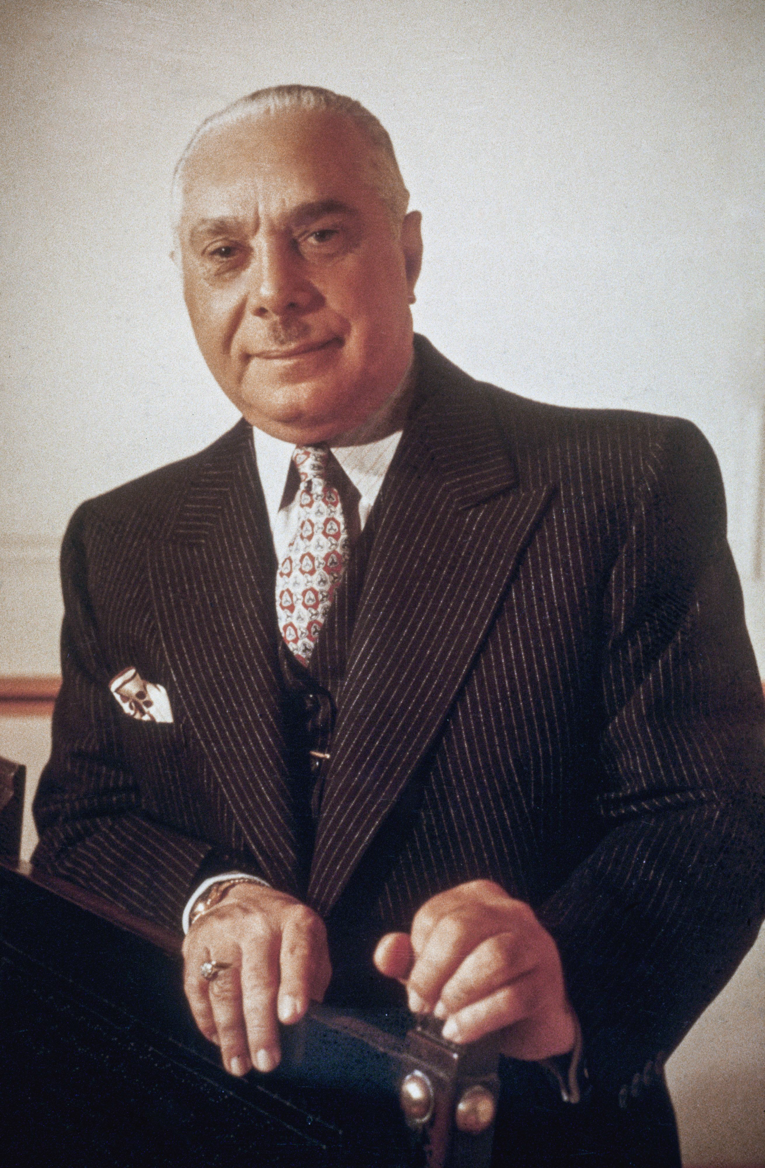 拉斐爾·萊昂尼達斯·特魯希略(1891–1961)，1930年至去世前一直是多明尼加共和國獨裁者。照片約攝於1955年。