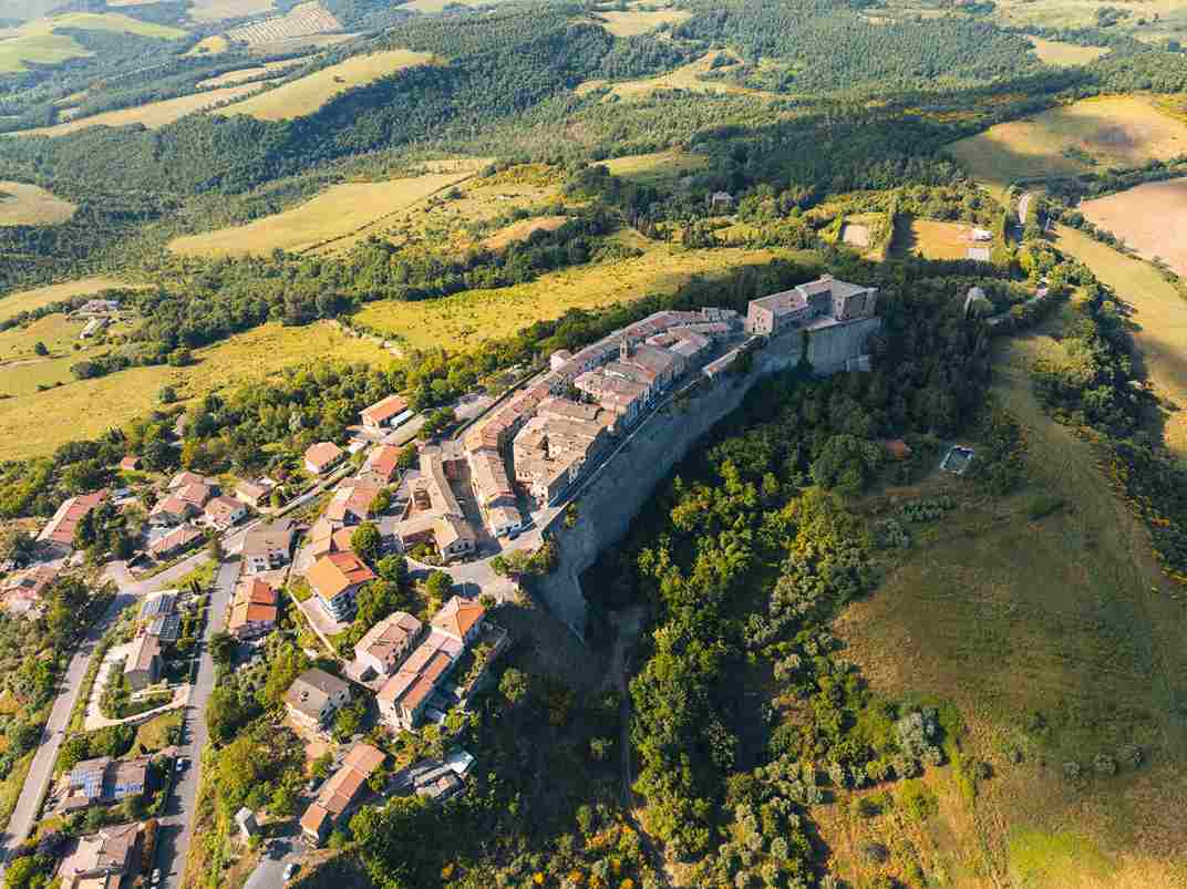 Trevinano vista dall'alto.