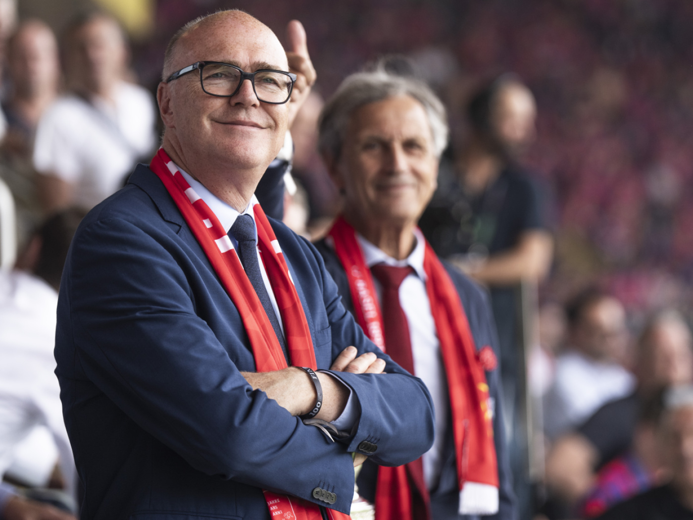 Martin Pfister in the US for the quarter-final match