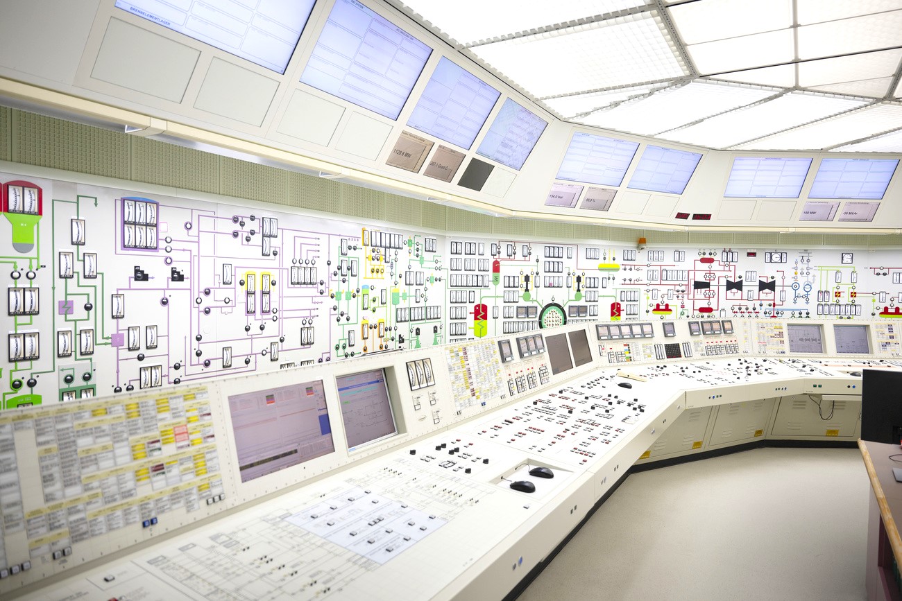 control centre of a nuclear power station