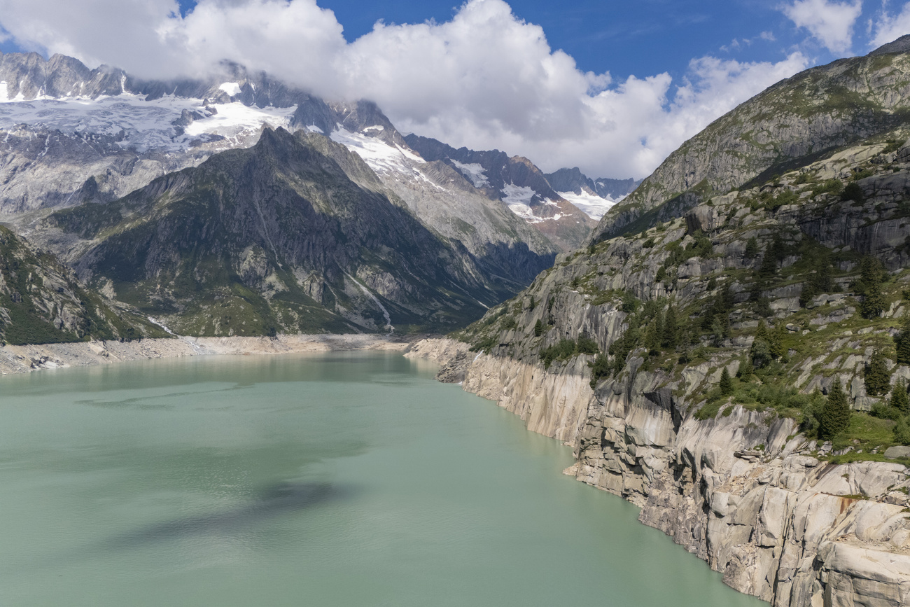 Less snowfall and rain has drained Swiss reservoirs