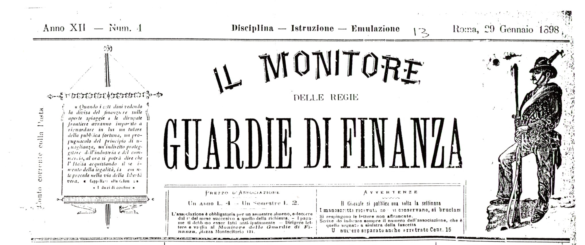 pagina di giornale antico