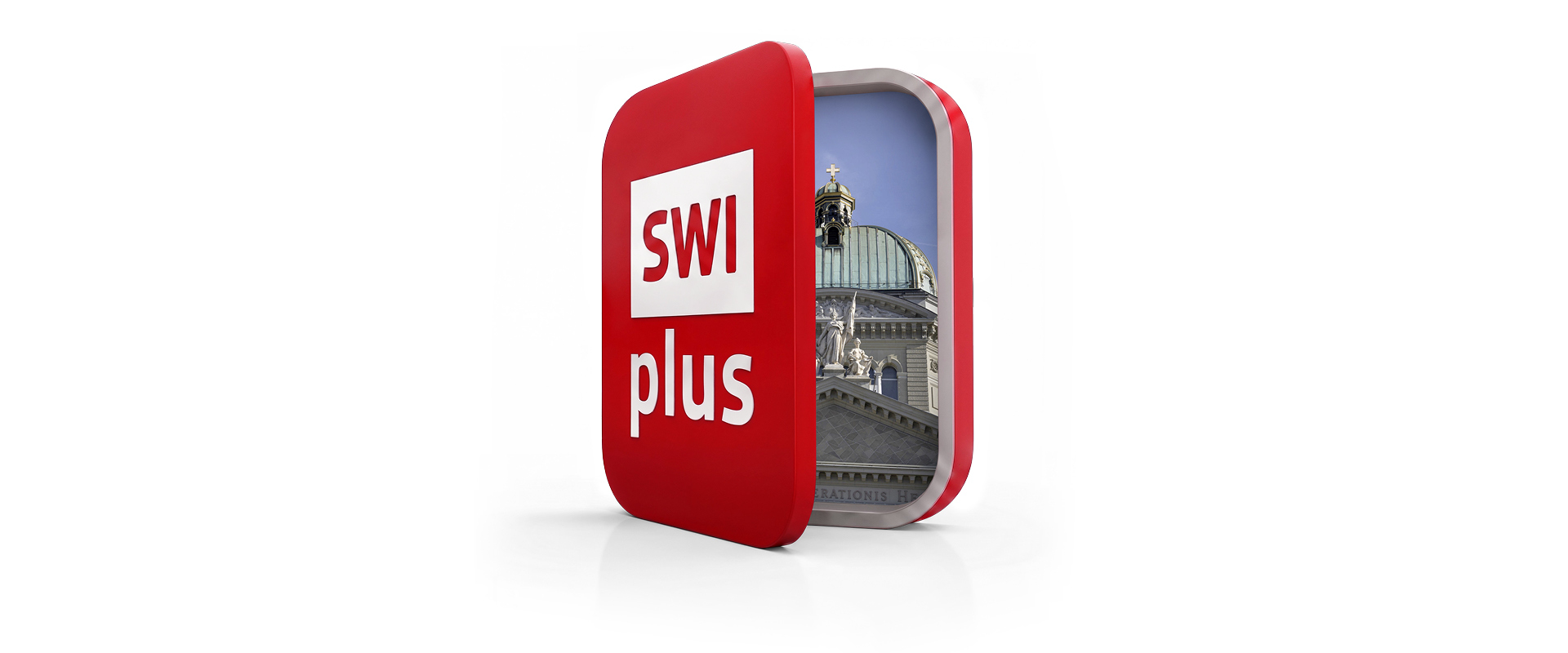 The SWIplus app icon, expanded to show the Federal Palace.