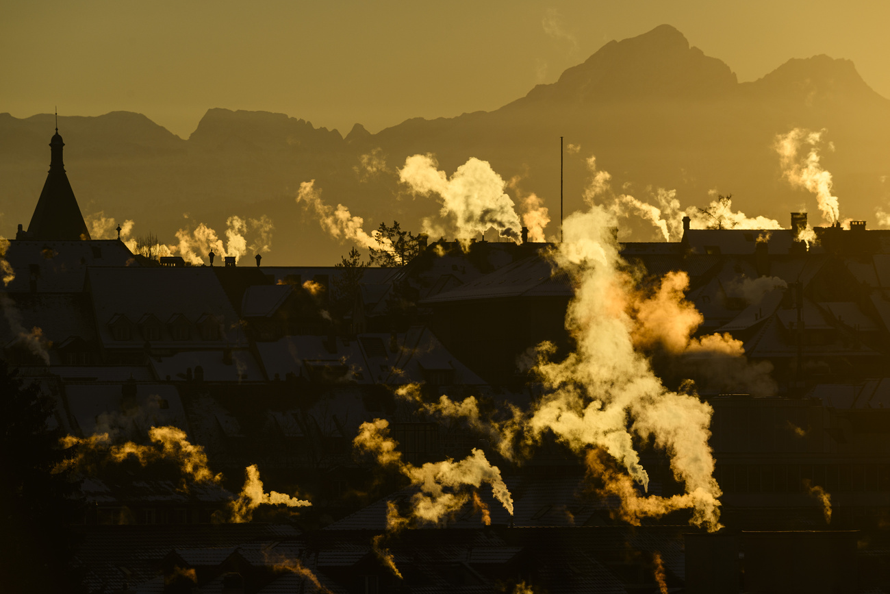 View of Bern rooftops, January 2026. After record summer heat in Europe, attention is turning to winter. There are concerns about higher energy prices and the impact of the ongoing US-Iran war.