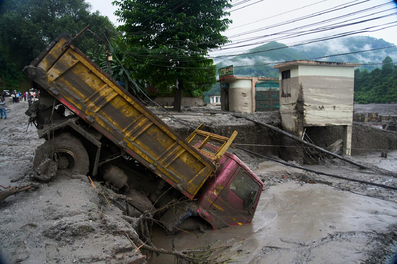 camion nel fango