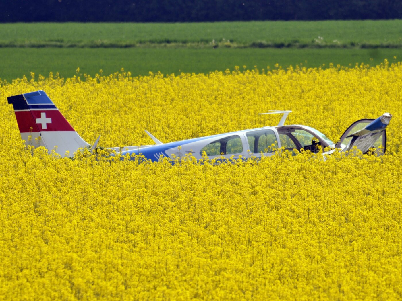 Plane crash in Colombier (NE) – Pilot suffers head injury