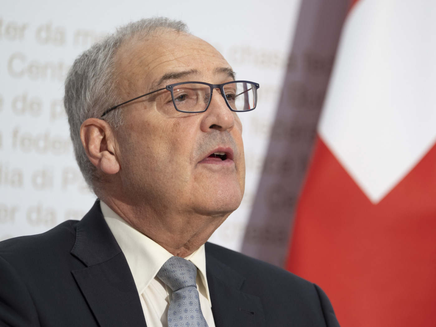 Swiss Economics Minister Guy Parmelin says existing laws provide sufficient tools to support farmers and that there is no need to declare a state of emergency.