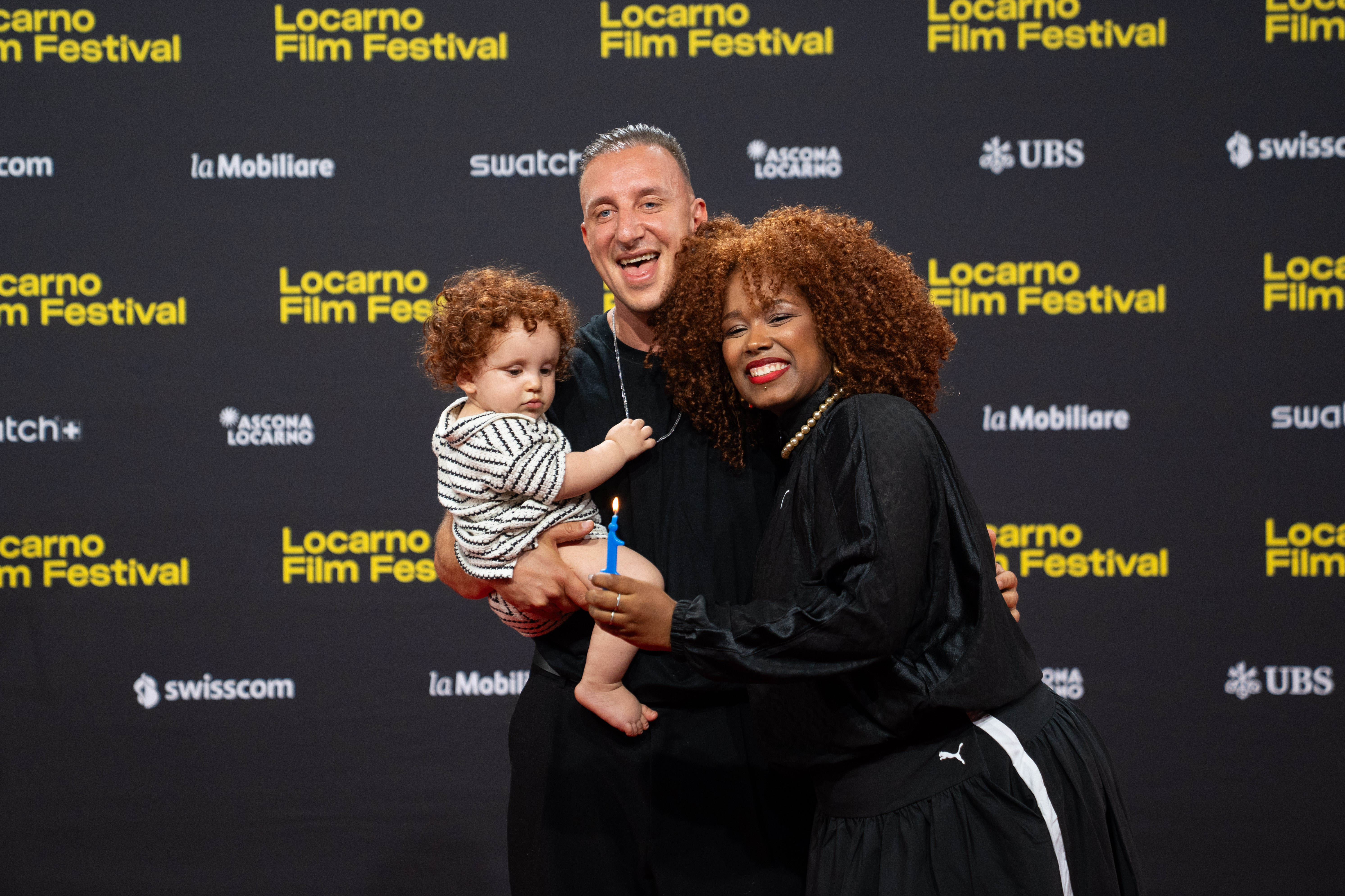 Family man: Basil da Cunha at Locarno's Red Carpet.