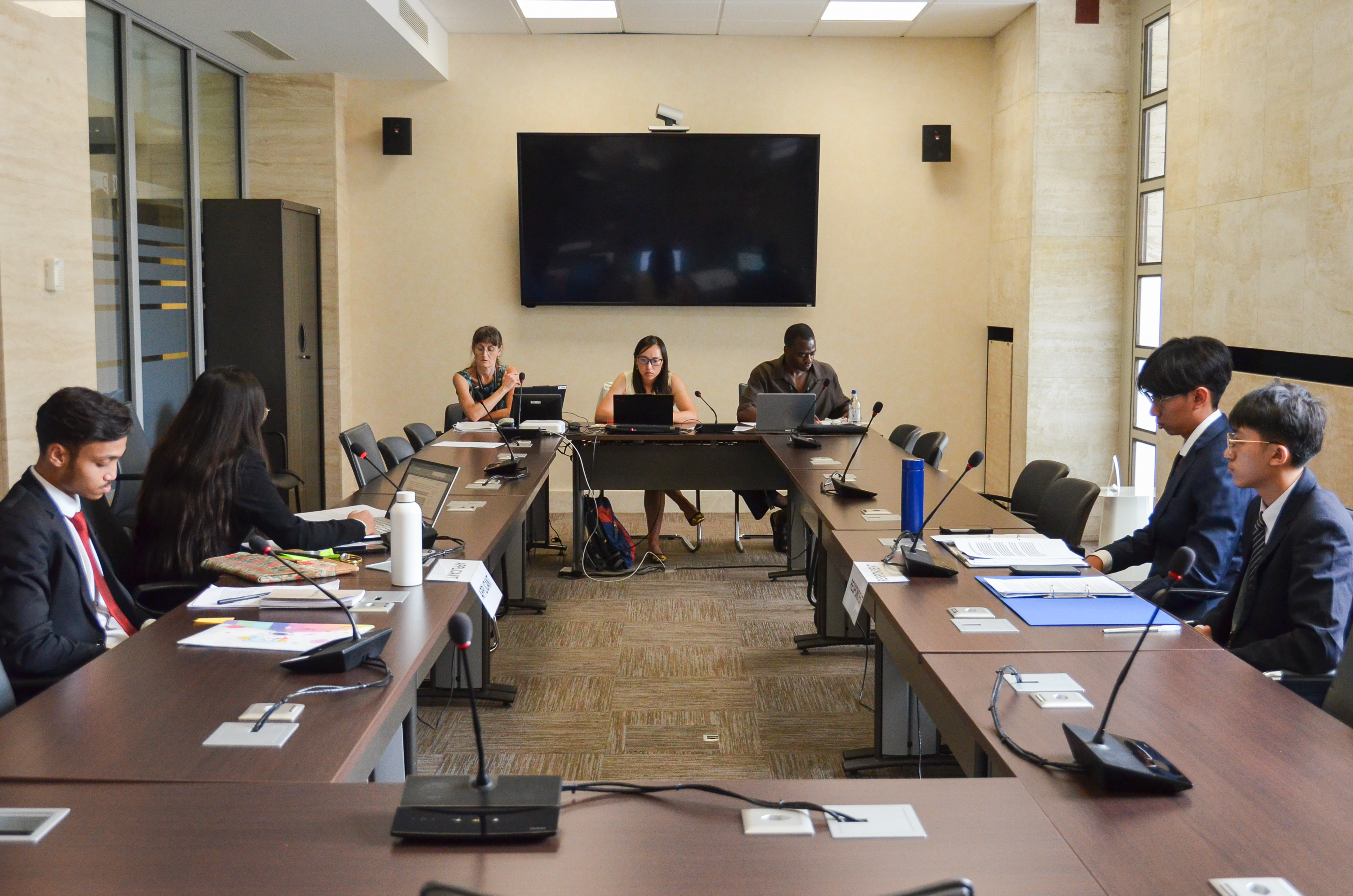 Session at the 18th Nelson Mandela World Human Rights Moot Court Competition in Geneva on July 13, 2026 .