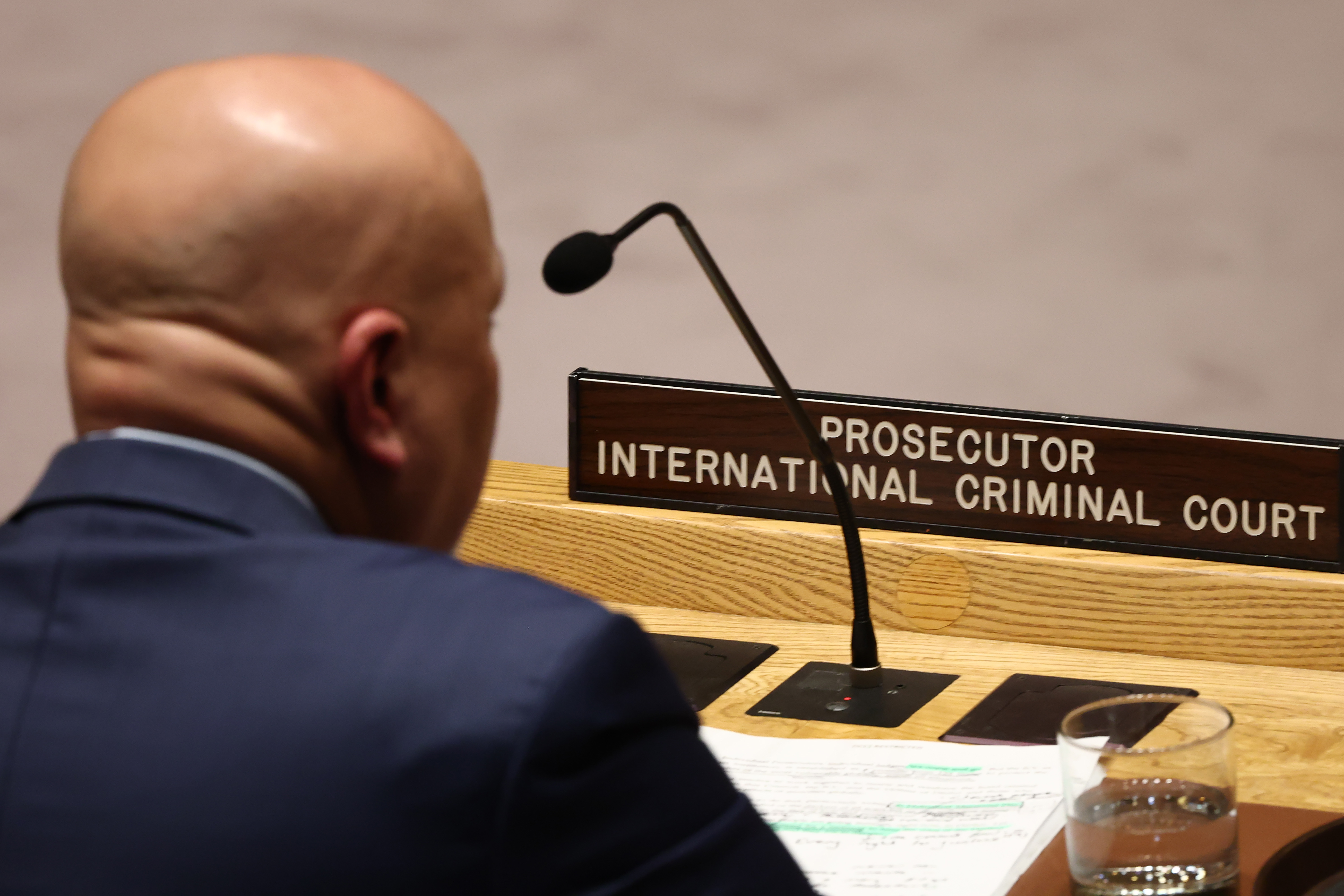 Karim Khan was elected by ICC member states in 2021 for a nine-year term and was suspended in June pending disciplinary proceedings.