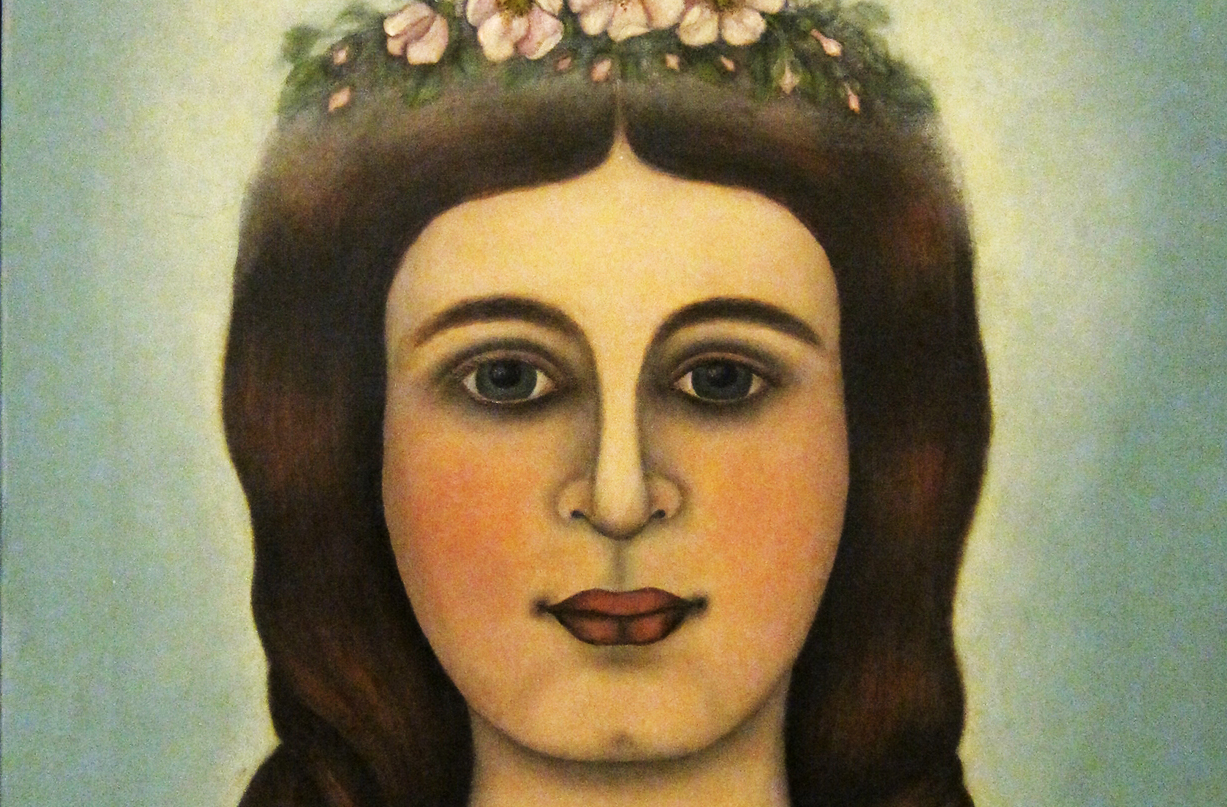 Helene Smith auf einem Selbstportrait.